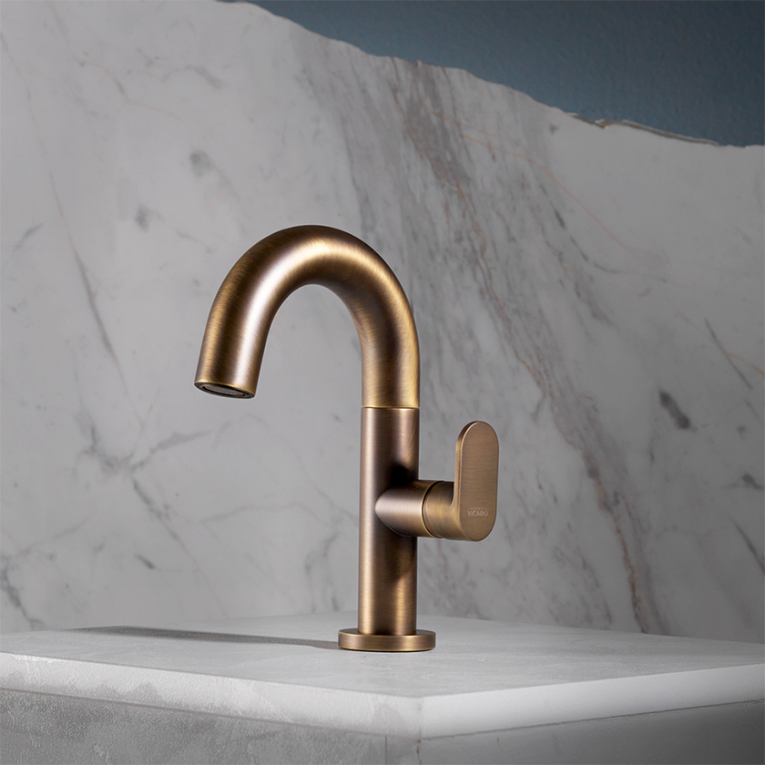 Μπαταρία νιπτήρος Slim Antique Brass 500010-221